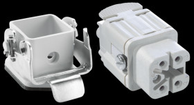 75009617 EPIC® H-A 4 - 4+PE - connector, AG, grey