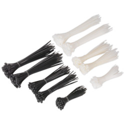 Sealey CT600BW Cable Ties Assorted Black/White Pack Of 600