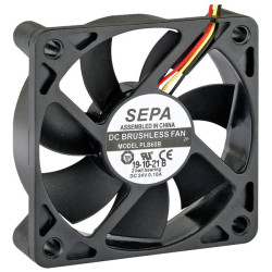 SEPA 111111745 PLB60B12FSE33A Axial Fan 12V DC 60x60x15mm 27.6m&#xB3;/h