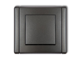 FLEXI Wyłącznik krzyżowy (jeden klawisz bez piktogramu) grafitowy 11FWP-6.1 KARLIK