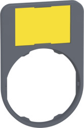 Label holder, 40 x 60 mm, unlabeled, for Harmony XB4F/XB5F, ZBYF6102C0