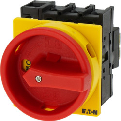 Main switch, rotary actuator, 4 pole, 32 A, (W x H x D) 65 x 70 x 120 mm, flush mounting, 091079