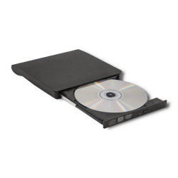 Qoltec Zewnętrzny Napęd Nagrywarka Odtwarzacz płyt CD DVD USB 3.0 Czarny