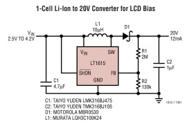 Micropower Step-Up DC/DC Converters in ThinSOT