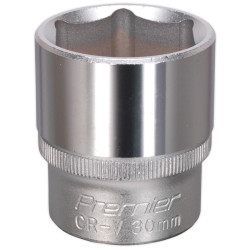 Sealey S1230 Walldrive Socket 30mm 1/2&quot;sq Drive
