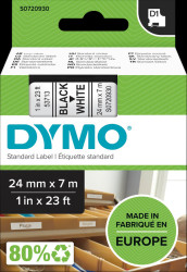 S0720930 DYMO D1 tape, 24 mm, black/white