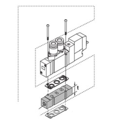 Podkładka dystansowa układu wydechowego SMC Podkładka dystansowa SY7000