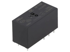 Przekaźnik elektromagnetyczny DPDT Ucewki: 12VDC 8A 8A/250VAC HF115F/012-2Z4BF