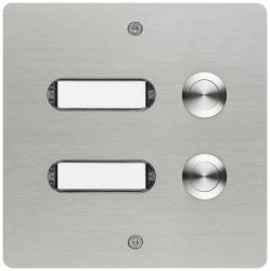 Grothe 55402 Przycisk do dzwonka z nazwiskiem stal szlachetna V2A