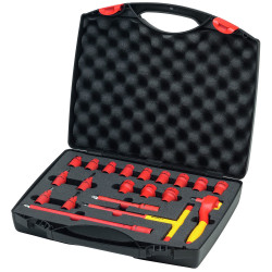 Wiha 43023 Insulated 3/8in Ratchet Wrench Set, 21 Piece (inc. Case)