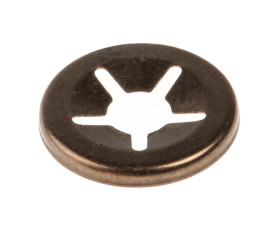 Nakrętka wciskowa, Emaliowane, Stalowe, Otwarte, do śr. wału: 4mm, śr zewn: 11.4mm