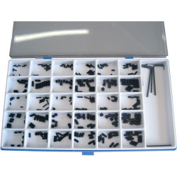 Affix Grub Screw Assortment In Case With Keys - 306 Piece