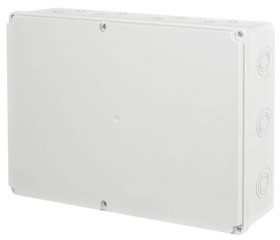 Puszka instalacyjna n/t ABS 380x280x90 biała IP65 PI.380X280X90