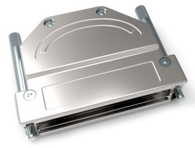 Osłona tylna D-Sub 37, 42 -pinowe Cynk odlewany Kątowy TE Connectivity C