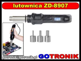 Lutownica na gorące powietrze ZD-8907 cyfrowa