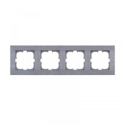 Ramka czterokrotna Exen seria Comfort stalowy C104/05E