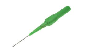 KOŃCÓWKA POMIAROWA IGŁA 0.7mm na banan 4mm 1A 30V ZIELONA