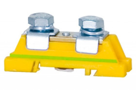 Zacisk ochronny 2x35mm2 - żółto/zielony