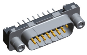 Złącze D-Sub 15-pinowe Męski Proste Przewlekany raster 2.74mm Złoto
