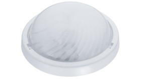 Oprawa Alfa, E27, 100W, Biała-Polipropylen, Klosz Matowy-Szkło, Ip44 A2210-M