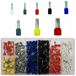 Set of 685 pcs - Sleeve Connector Cable Terminals with Insulation