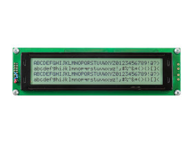 Wyświetlacz monochromatyczny LCD, , Alfanumeryczny, podświetlanie LED, Midas