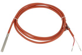 Czujnik; temperatury; 1-FS-KTY81-210-1,5; z obudową; cylindryczny metalowy; KTY81-210; z przewodem 1,5mb; fi 6x50mm; 1,98kOhm; -