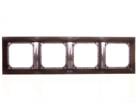 IMPRESJA Ramka poczwórna do łączników IP44 antracyt RH-4Y/50