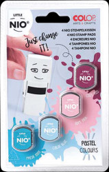 154814 Ink pad, for little NIO, red, pink, blue, mint