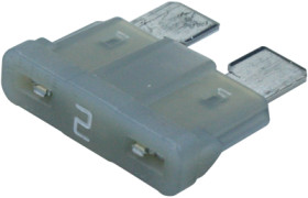 Automotive flat fuse, 2 A, 32 V, gray, (L x W x H) 19.1 x 5.1 x 18.8 mm, 0287002.PXCN