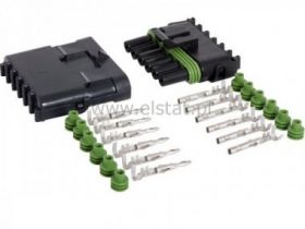 Złącza hermetyczne Weather-Pack; wtyk-gniazdo 6P