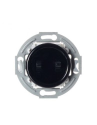 LOFT WŁĄCZNIK PODWÓJNY CZARNY JLM BEZ RAMKI