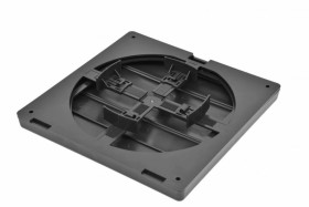 Kratka skośna z siatką regulowana Ø80-150 grafit