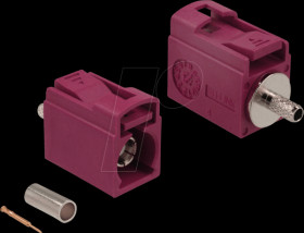 89710 FAKRA L jack 21 mm (short) for crimping