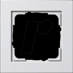 021122 Rahmen E2 Reinweiß matt, 1-fach