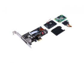BliKVM Plug-n-Play PCIe- Raspberry Pi CM4, KVM-over-IP, CM4102000 included, easy-to-use, 1920×1080@60Hz Video Output, OLED displ