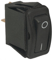 Przełącznik kołyskowy Zatrzaskowy 16 A przy 250 V AC SPST Czarny IP68S Otto