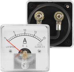 Miernik analogowy amperomierz kwadratowy 20A z bocznikiem,