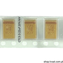 CTC3.D.22uF.20%16V Tantalum 22uF 16V 20% SMD-D FIRADEC