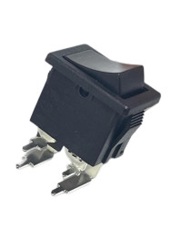 Przełącznik kołyskowy Wł.-wył. podświetlany 16A DPST Czarny IP20 RS PRO