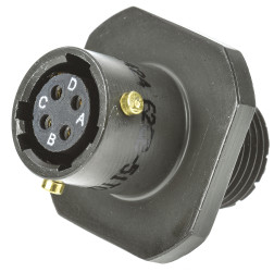 Złącze 4-pinowe Żeński Amphenol Limited Żeński Montaż na kablu MIL-DTL-26482 rozmiar 8