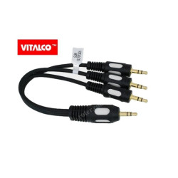 Rozgałęźnik wt.3,5/3wt.3,5mm kab z przewodem VITALCO JR185 ADAPTER