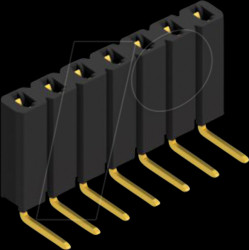 BL 3 7 G Socket, 1-row, 1 x 7 - 2.54 mm
