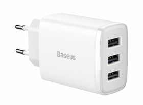 LAD.SIEC.COMPACT 3 X USB BIAŁA 17W