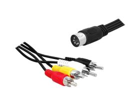KABEL DIN - 4 x RCA, 1,8m