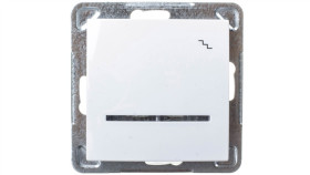 Impresja Łącznik Schodowy Z Podświetleniem Biały Łp-3Ys/M/00