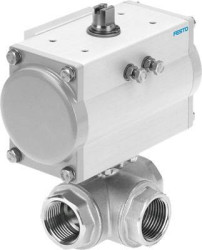Jednostka zaworu kulowego FESTO VZBM-A-11/4"-RP-25-F-3L-B2-PA40 8070255, 5.5 do 8 bar