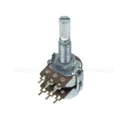 Potencjometr obrotowy 2x220k M+N 16/16 Telpod