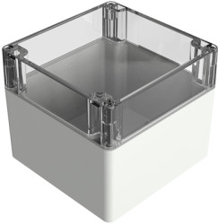 PC enclosure, (L x W x H) 122 x 120 x 105 mm, gray (RAL 7035), IP66, 331212110