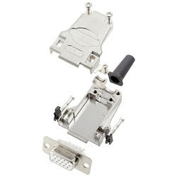 Encitech 6355-8063-11 DTZF09 D-Sub Receptacle set 15-pin Solder Bucket